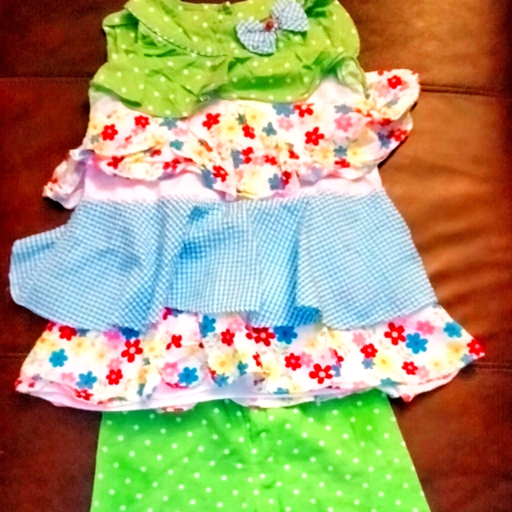 Little Girls Ruffle Outfit